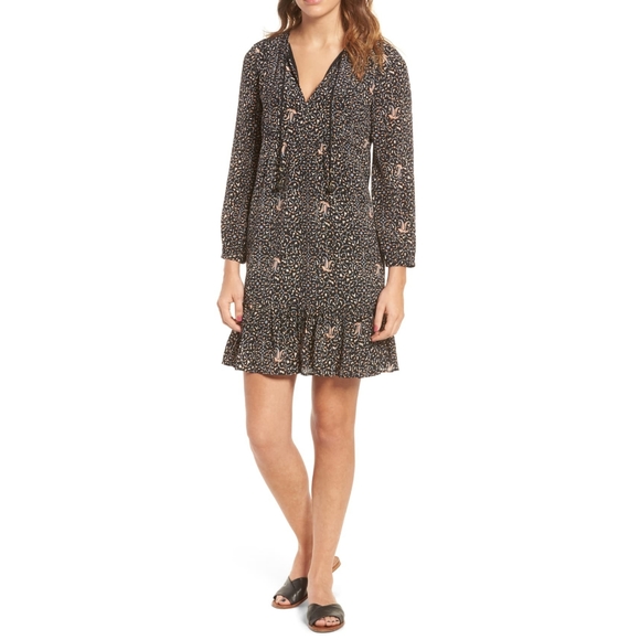 NEW Madewell Fiesta Paisley Silk Drop Waist Dress - Picture 2 of 8